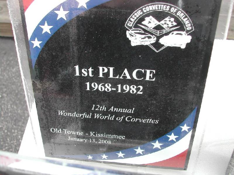 MARTINS RANCH Corvette 69 first place 